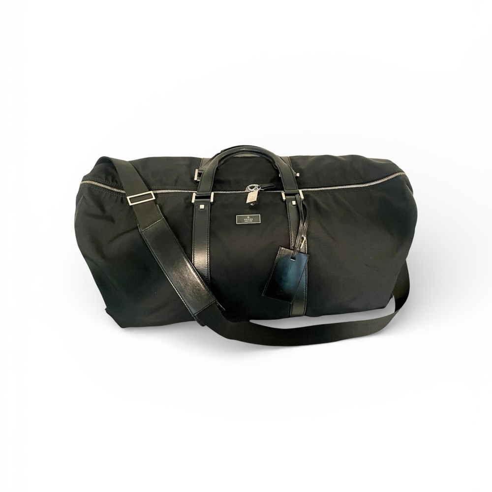 Gucci Nylon and Leather Travel Bag